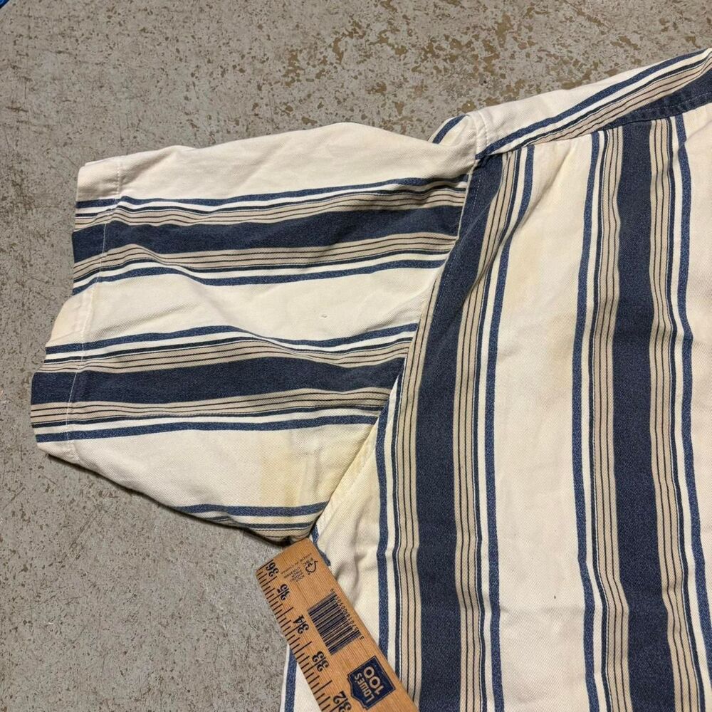 Faded-glory Men's White and Blue Shirt - Picture 6 of 8